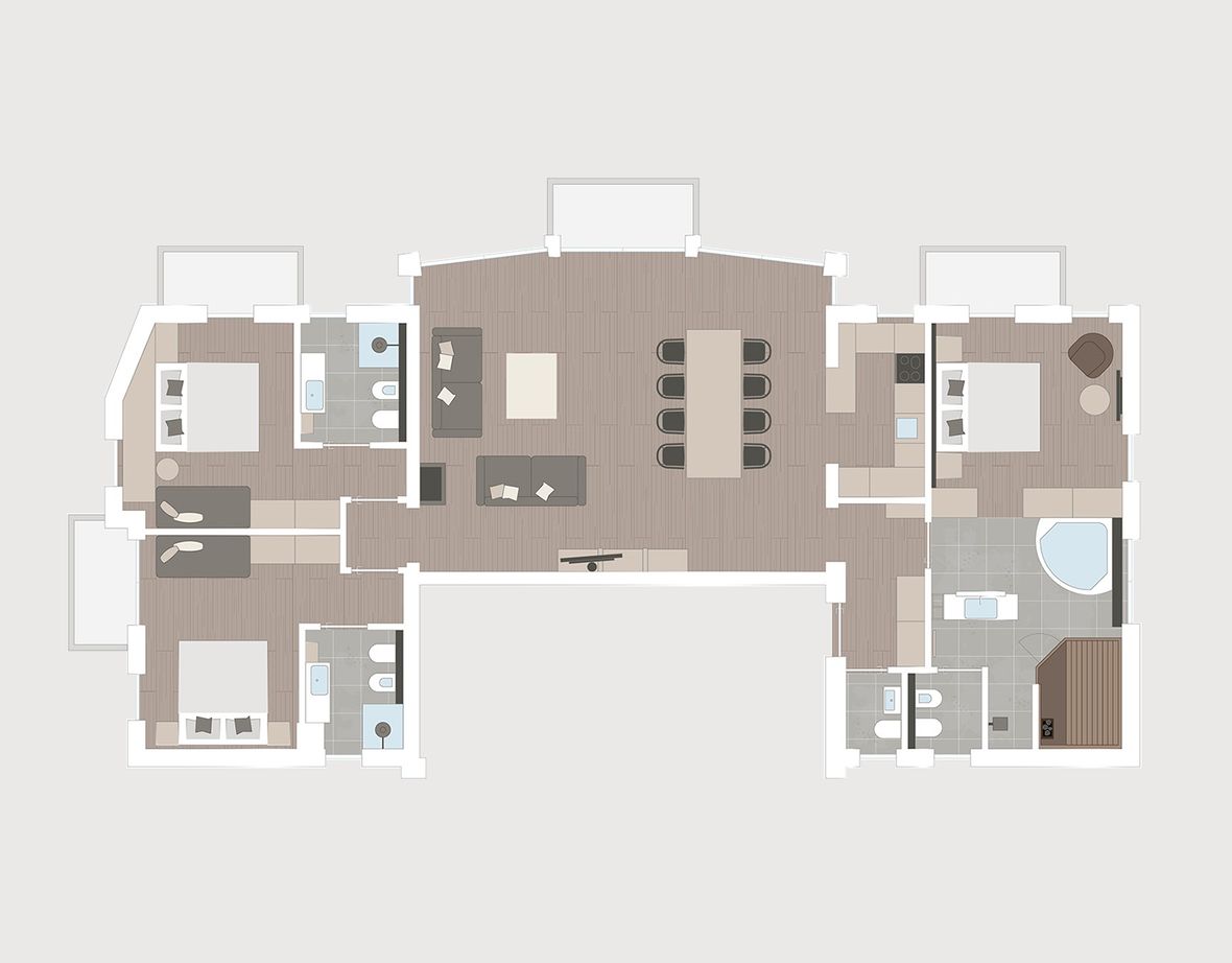 LaMonte Kitzbühel floor plan Apartment P