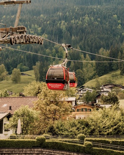 Take the cable cars right next to the hotel to reach the top of the mountain