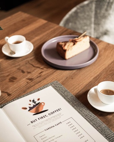 Coffee and Cake in our bistro