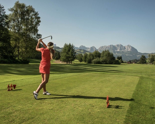 Golfing in the nature