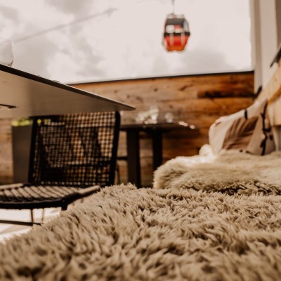 Blick von Terrasse auf Gondel