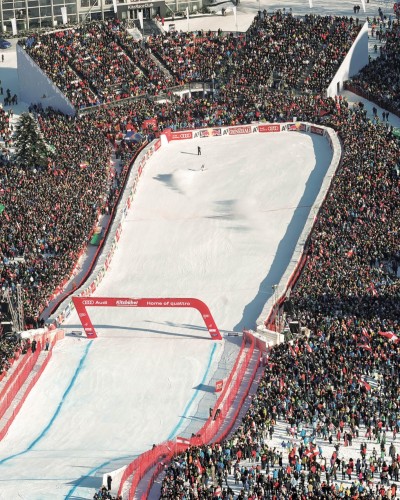 Streif beim Hahnenkamm Rennen in Kitzbühel